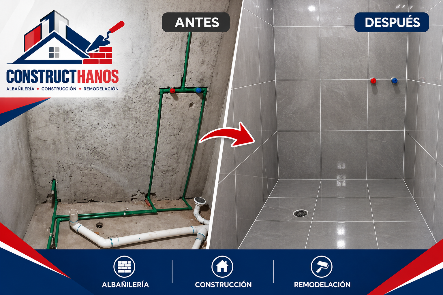 Construcción y remodelación de baños